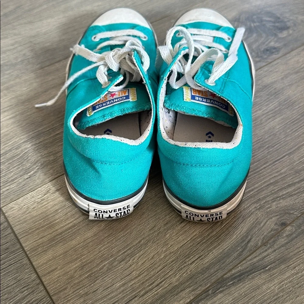 Converse teal sneakers men’s size 6 - Picture 4 of 6
